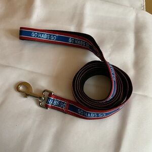 Red and Blue 'Go Habs Go' Dog Leash 6 Foot BNWOT